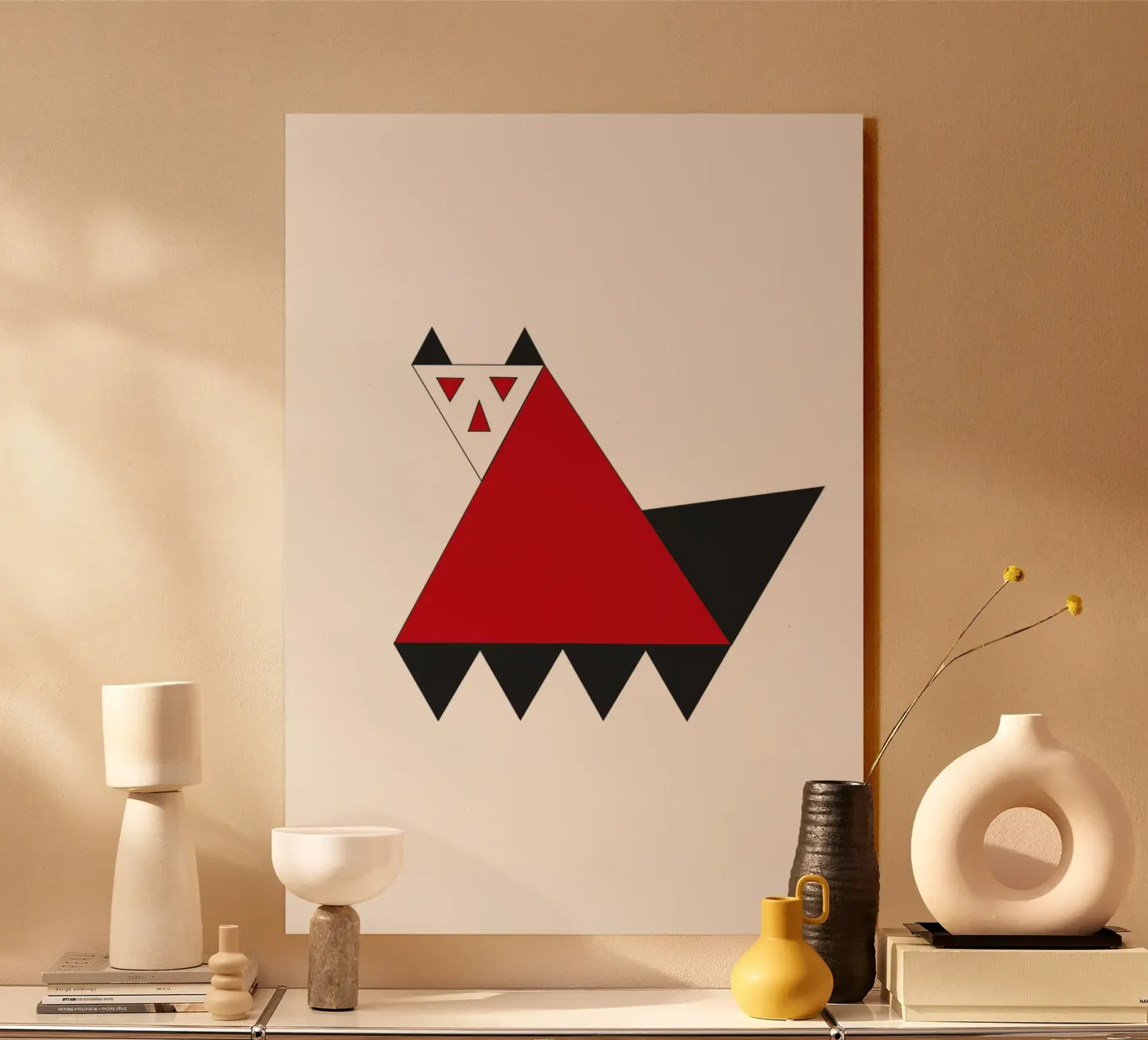 Gatto grafico plexiglass da fotokunst