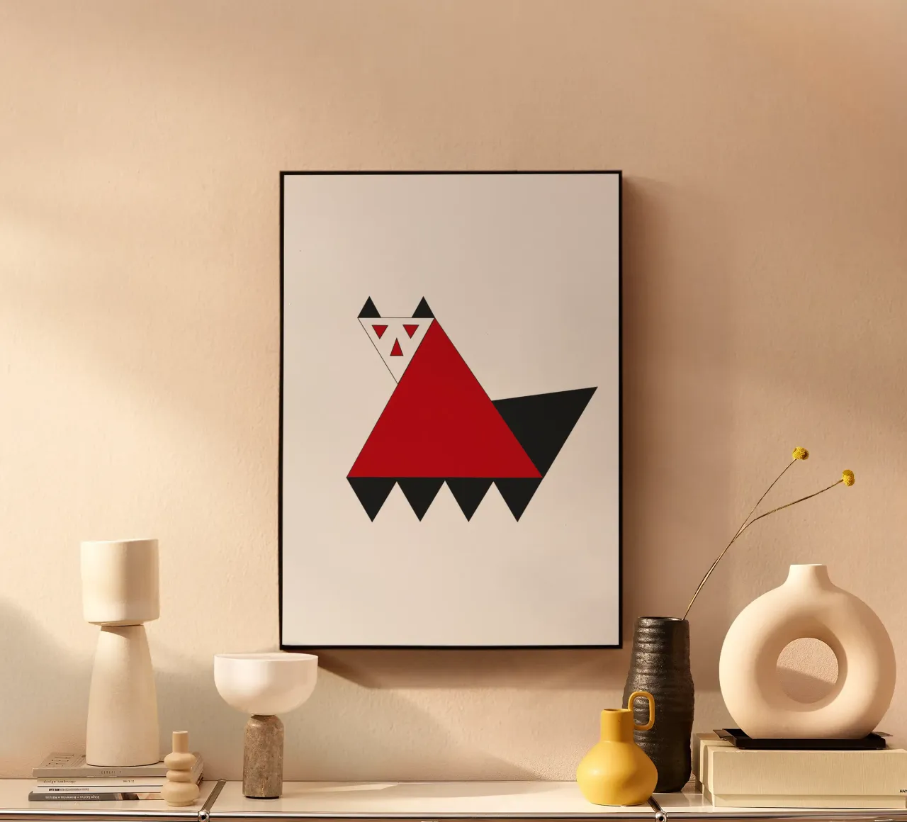 Grafik Katze alluminio dibond da Simon Koy