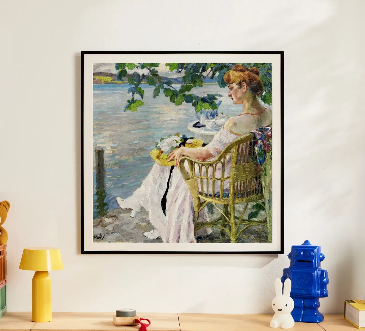 Edward Cucuel - Summer evening poster with aluminum frame by ARTOTHEK