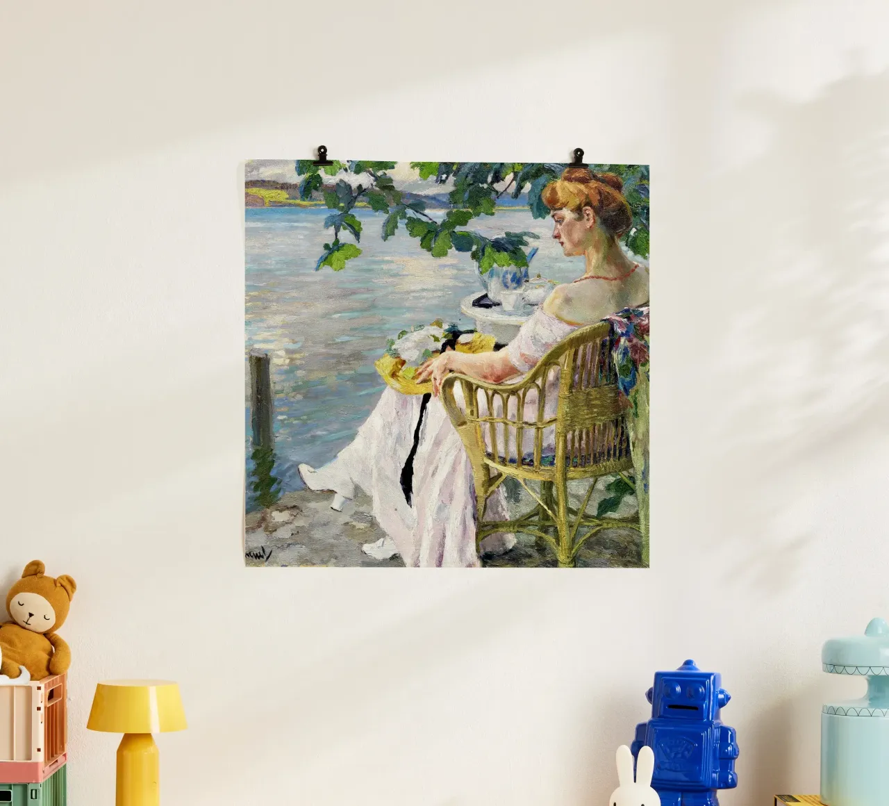 Edward Cucuel - Summer evening poster with aluminum frame by ARTOTHEK