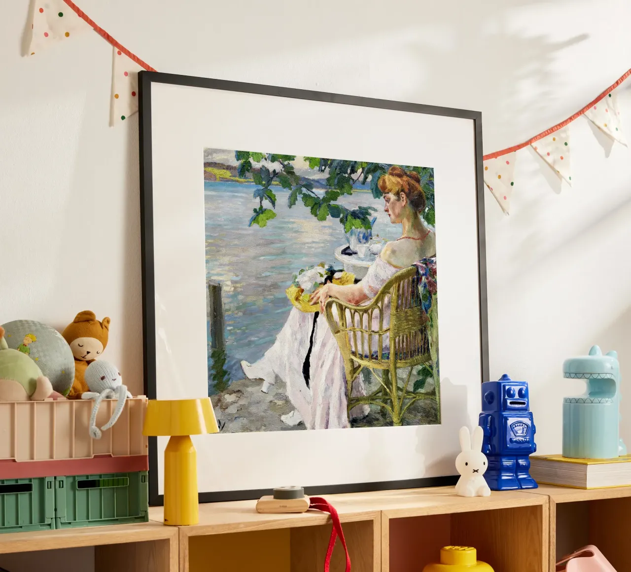 Edward Cucuel - Summer evening poster with aluminum frame by ARTOTHEK