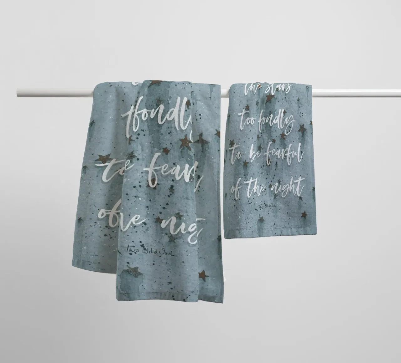 I Have Loved The Stars Too Fondly To Be Fearful Of The Night towel by This Wild Soul - Illustration