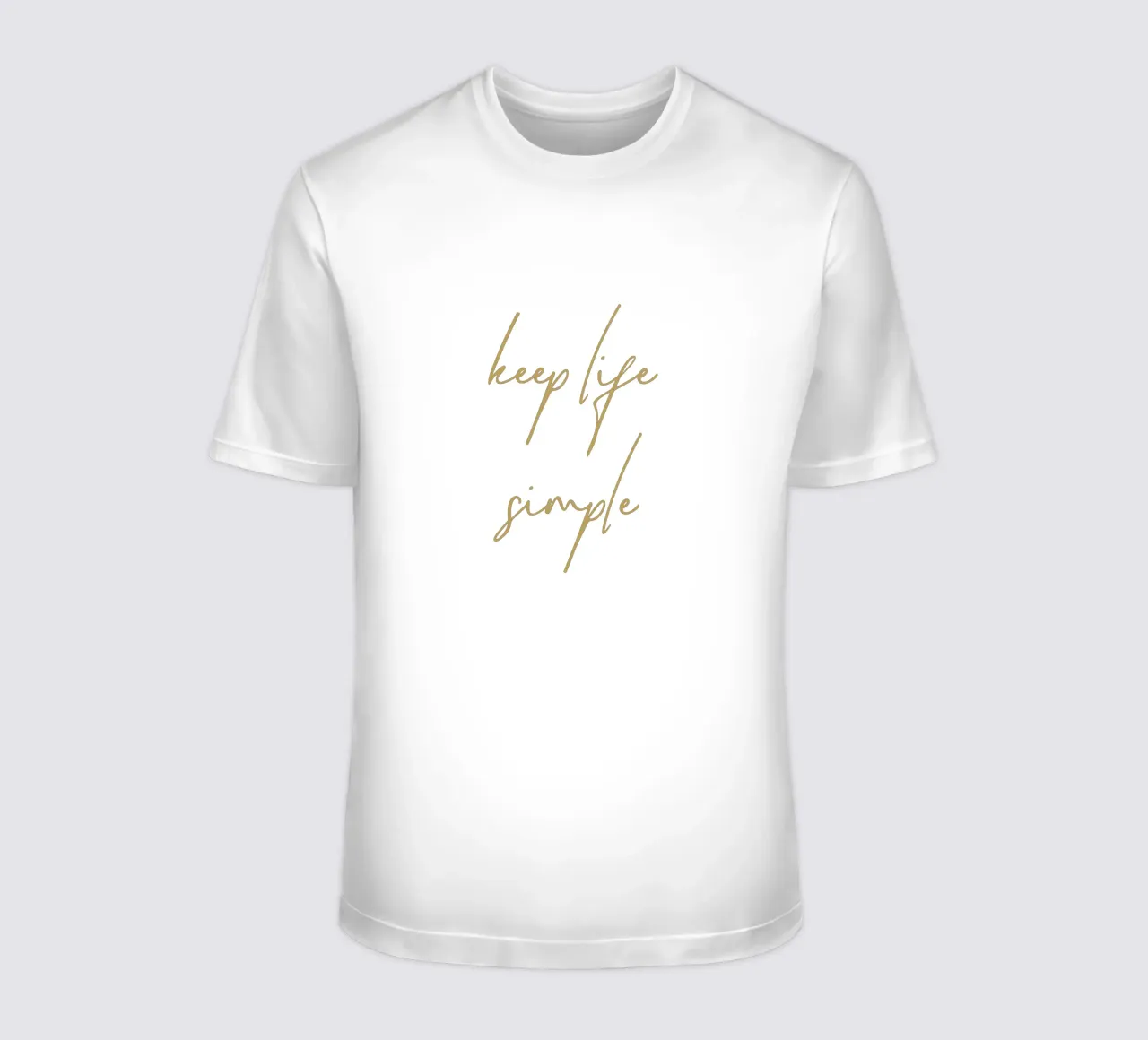 keep life simple t-shirt da apoloprints