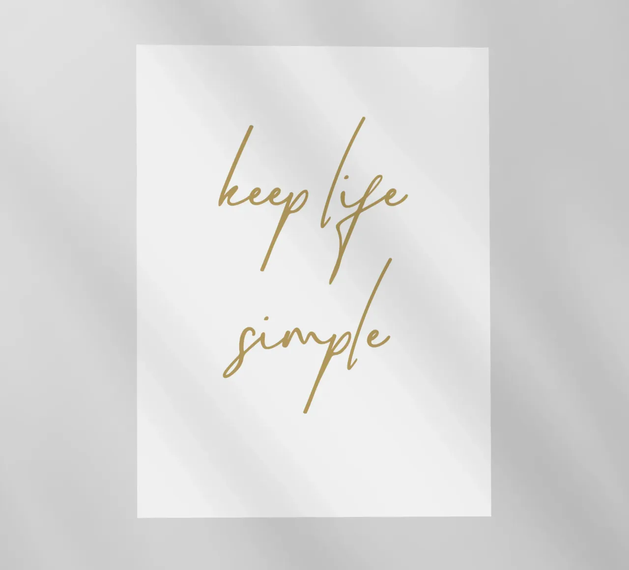 keep life simple pellicola backlit da apoloprints
