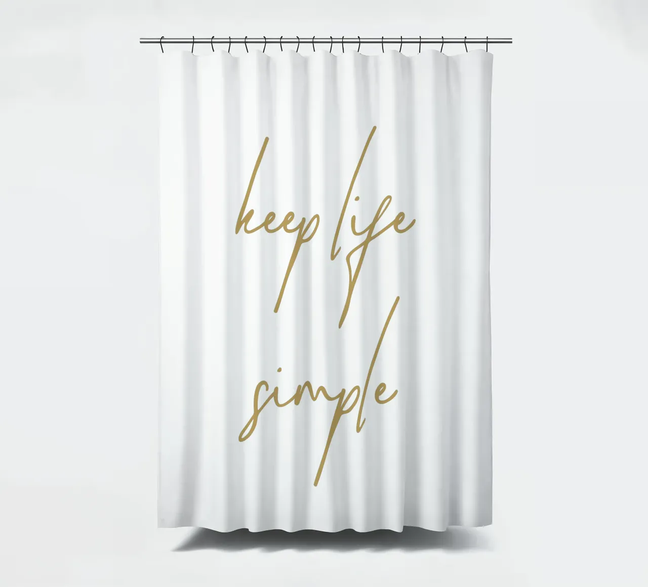 keep life simple rideau de douche de apoloprints