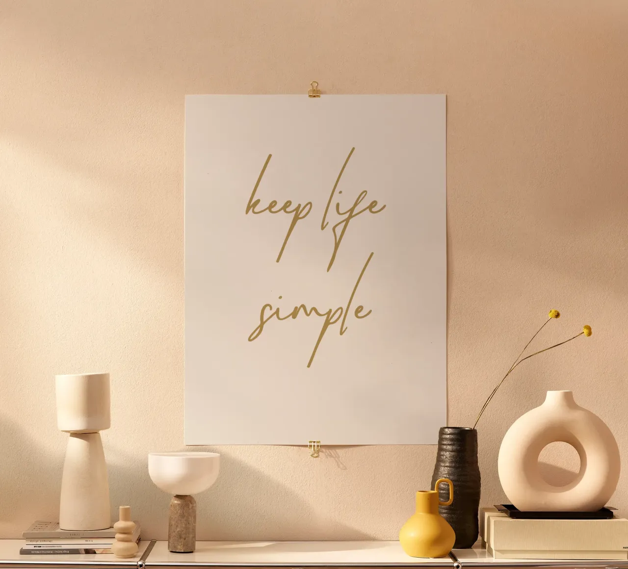 keep life simple poster da apoloprints