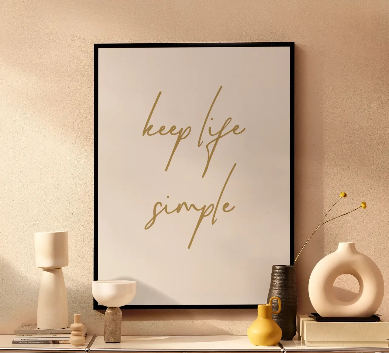 keep life simple poster da apoloprints