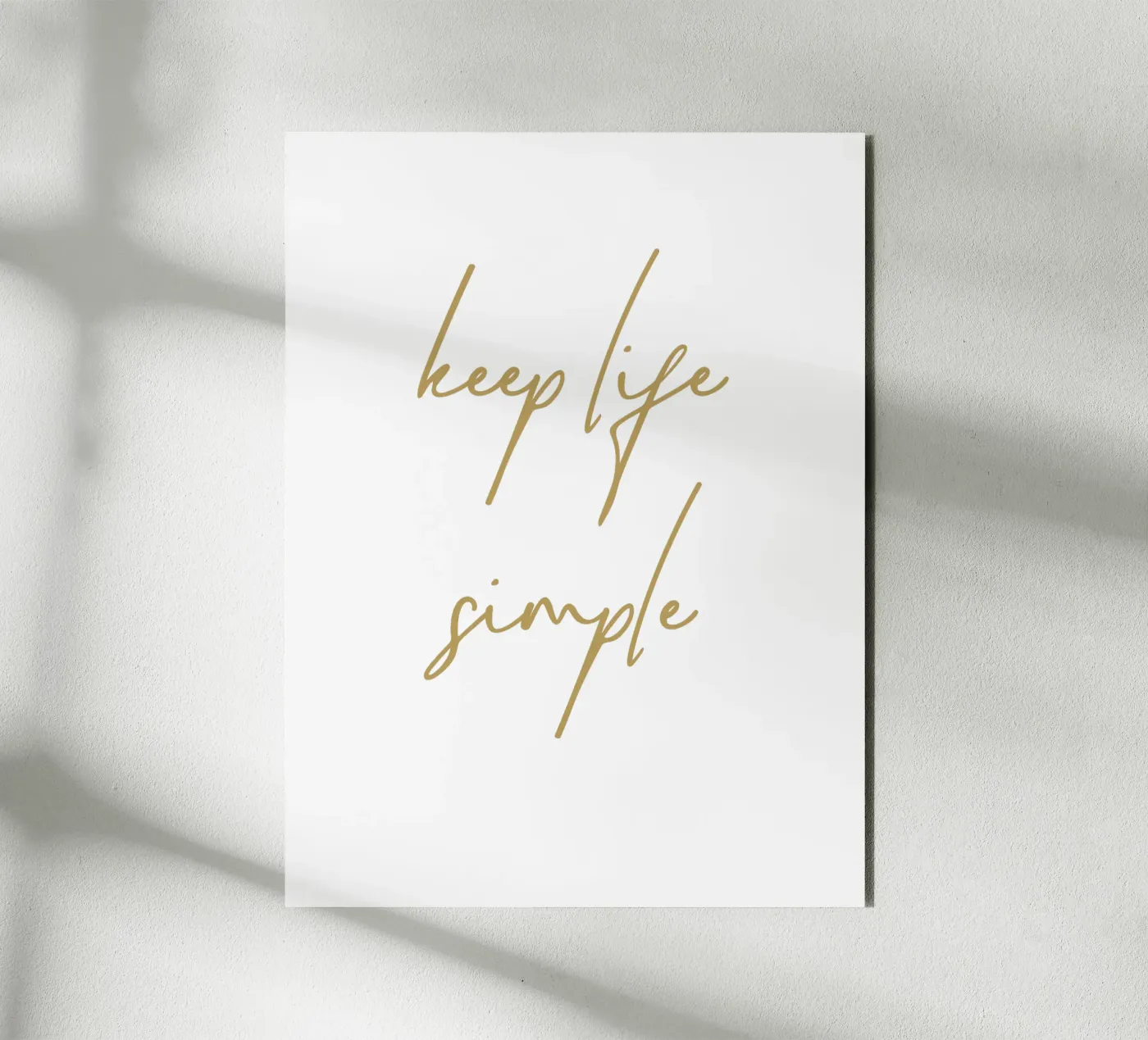 mantieni la vita semplice pannello forex da Apolo Prints