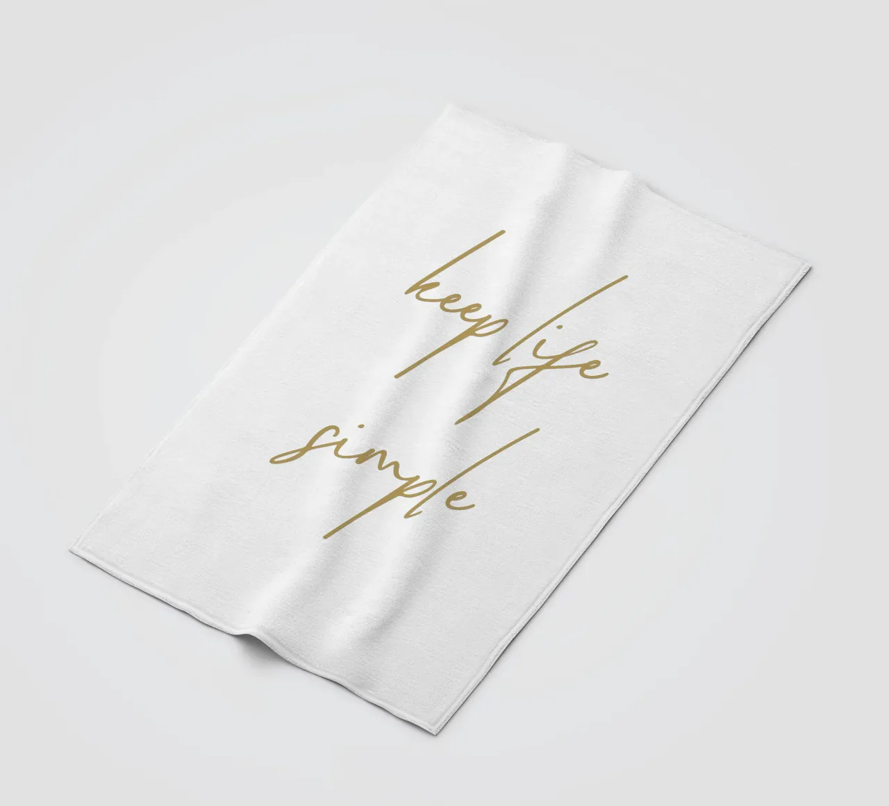 keep life simple coperta in pile da apoloprints
