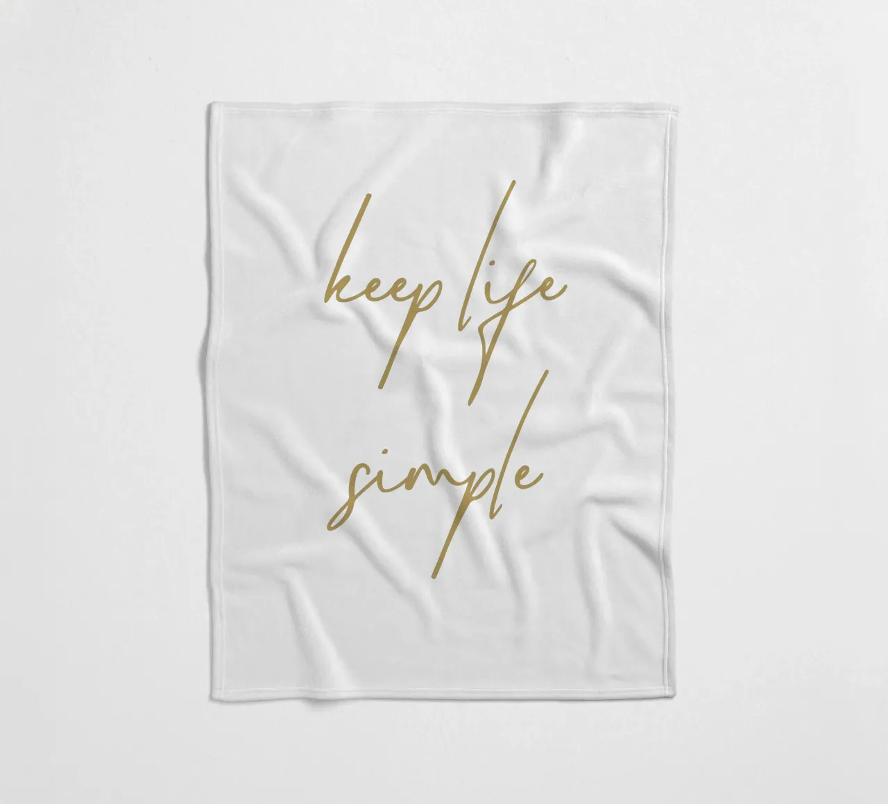 keep life simple coperta in pile da apoloprints