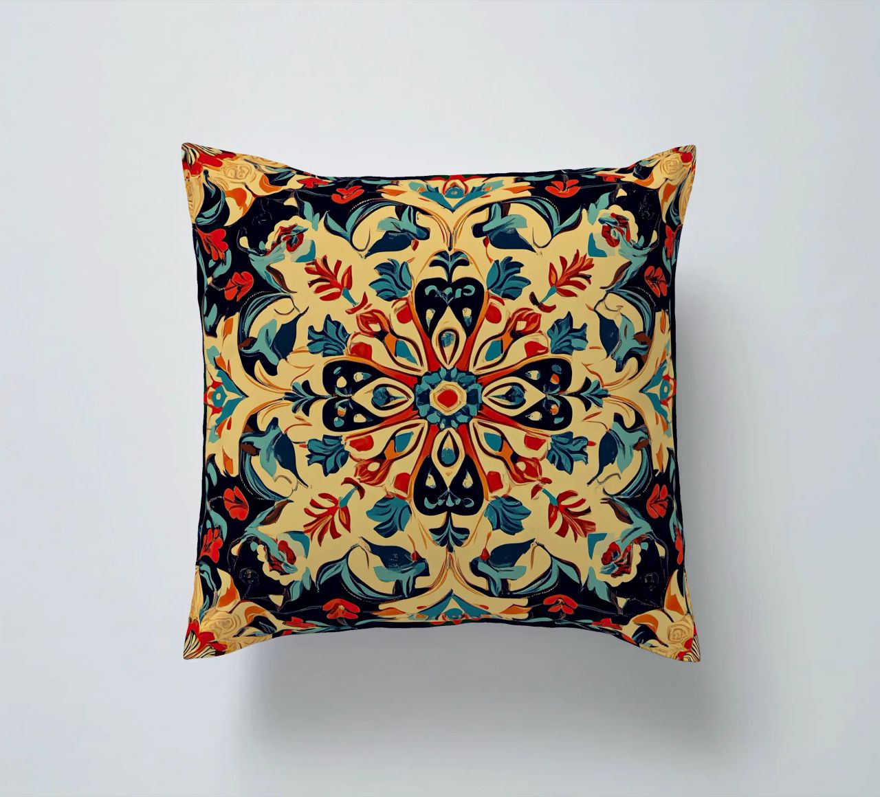 Art nouveau - la fleur de la beauté intemporelle coussin de Artful Bloom