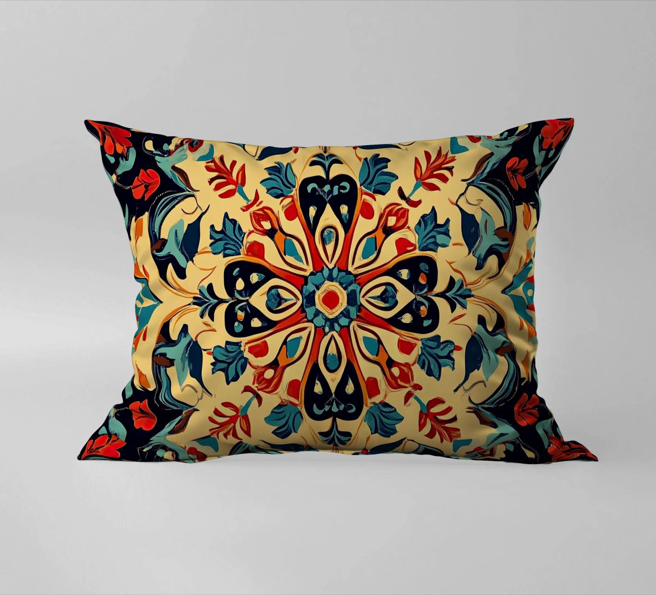 Art nouveau - la fleur de la beauté intemporelle coussin de Artful Bloom