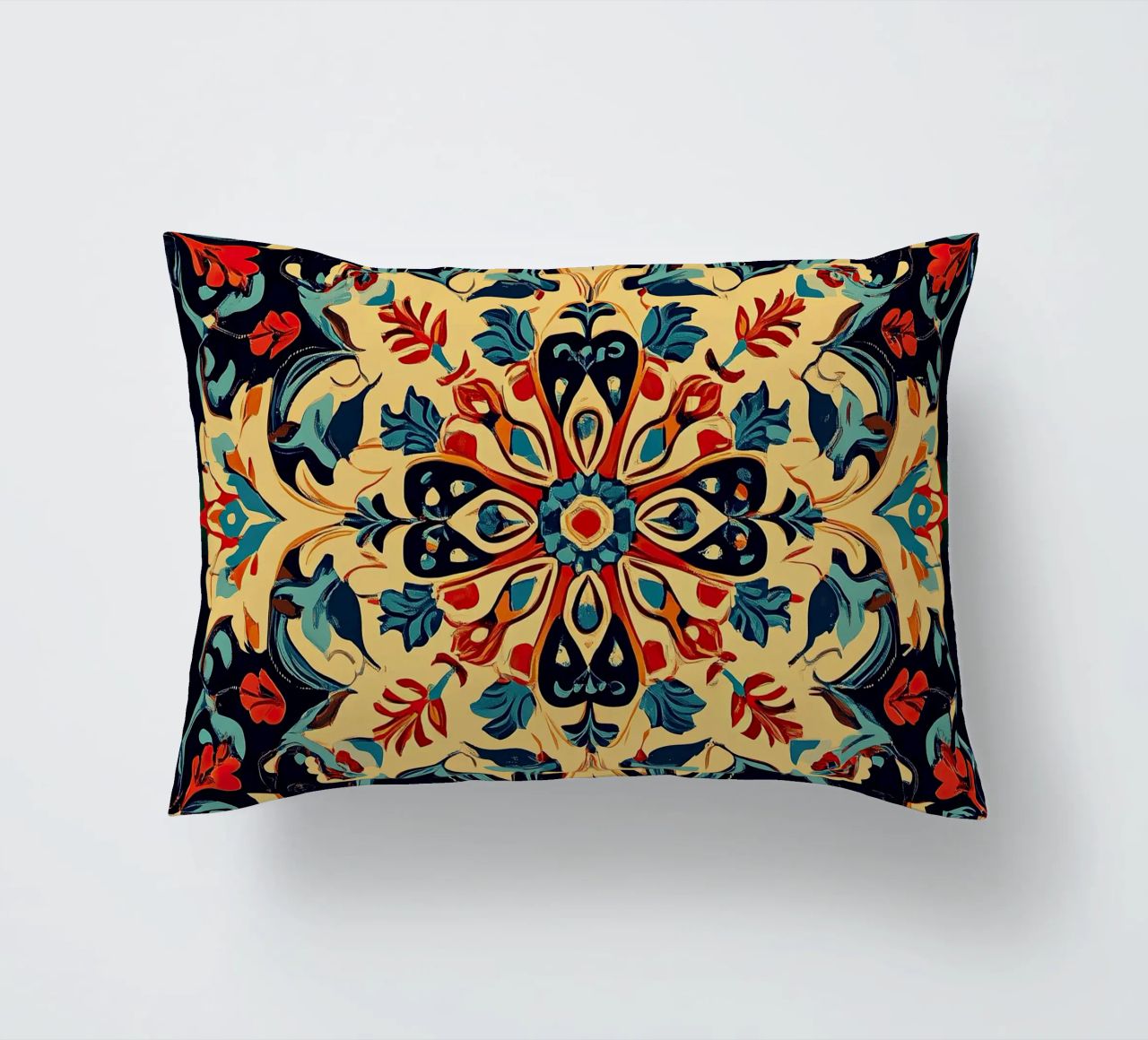 Art nouveau - la fleur de la beauté intemporelle coussin de Artful Bloom