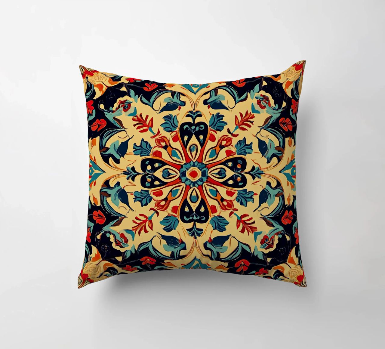 Art nouveau - la fleur de la beauté intemporelle coussin de Artful Bloom