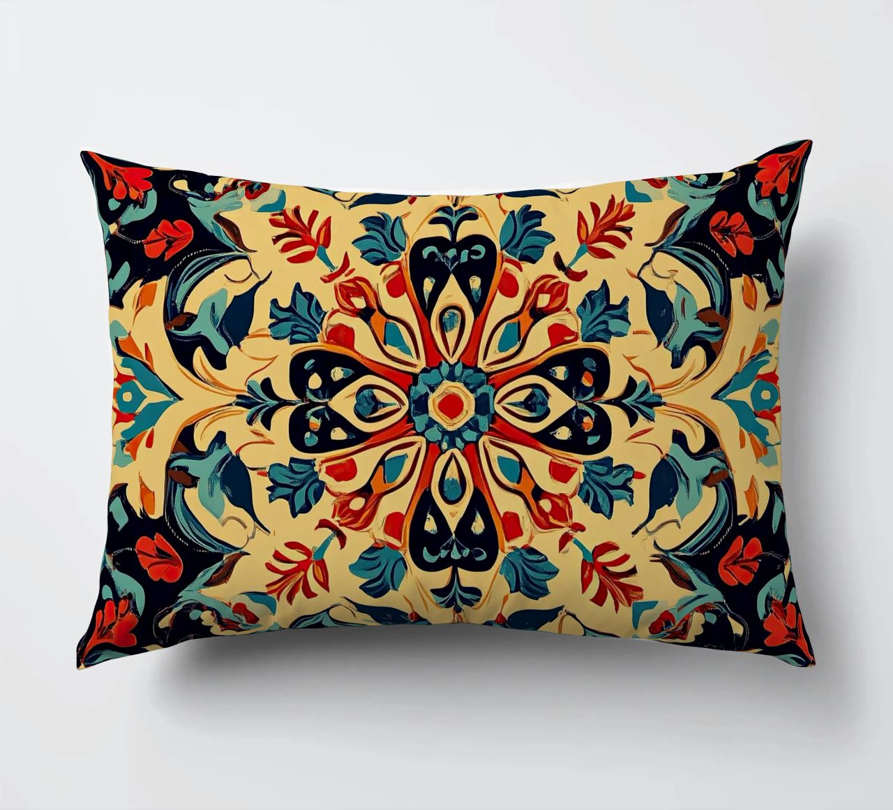 Art nouveau - la fleur de la beauté intemporelle coussin de Artful Bloom
