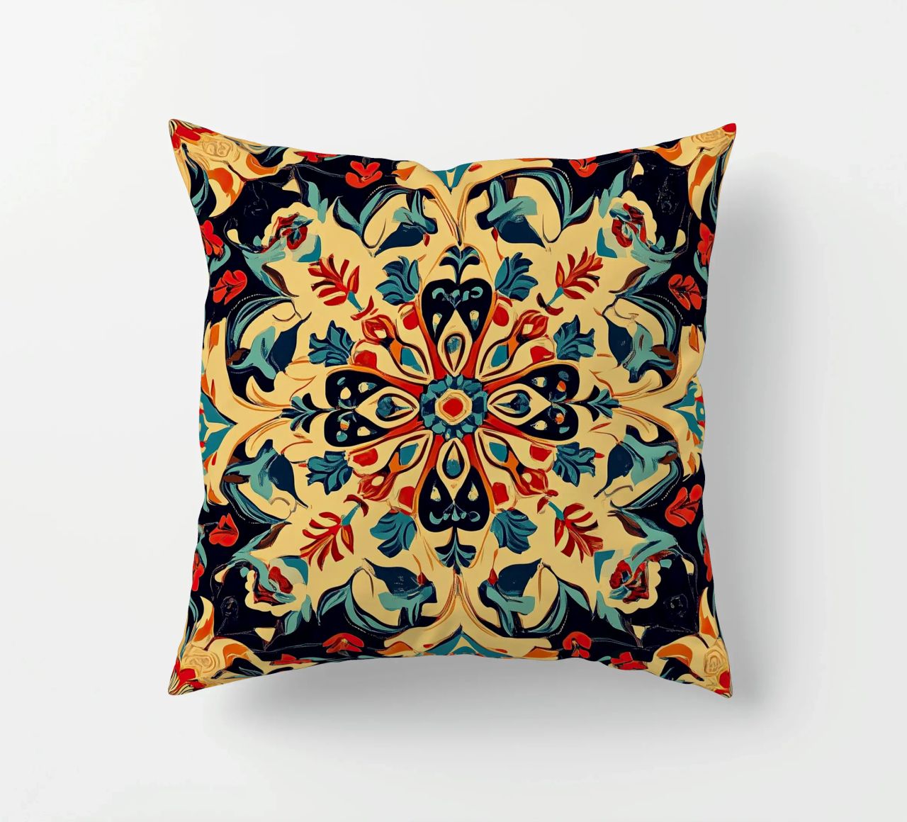 Art nouveau - la fleur de la beauté intemporelle coussin de Artful Bloom