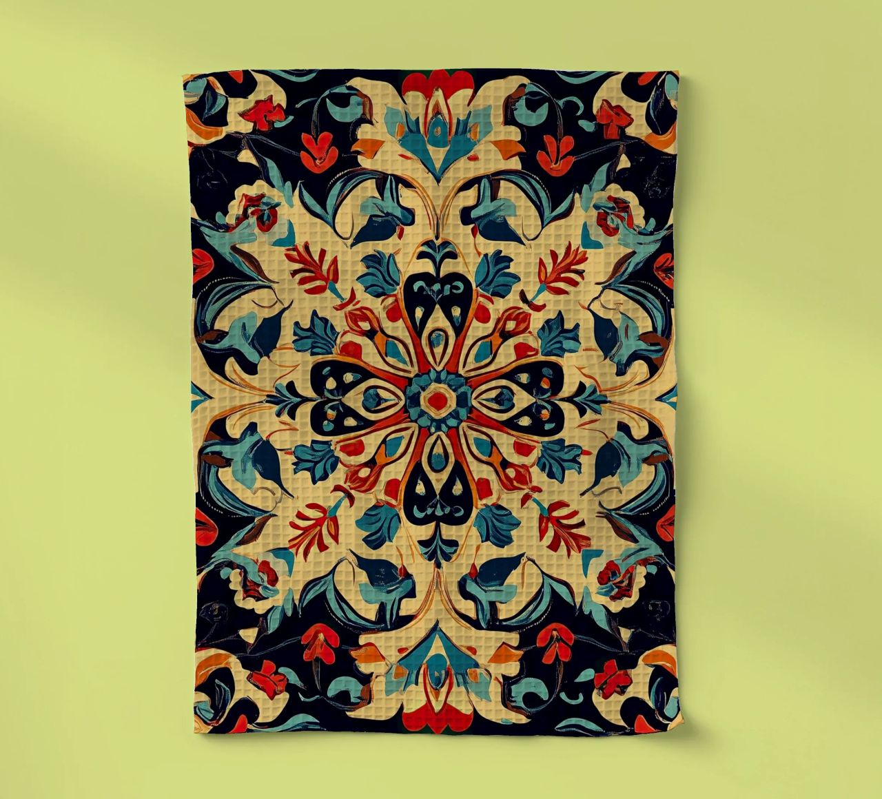 Art nouveau - la fleur de la beauté intemporelle torchon de Artful Bloom