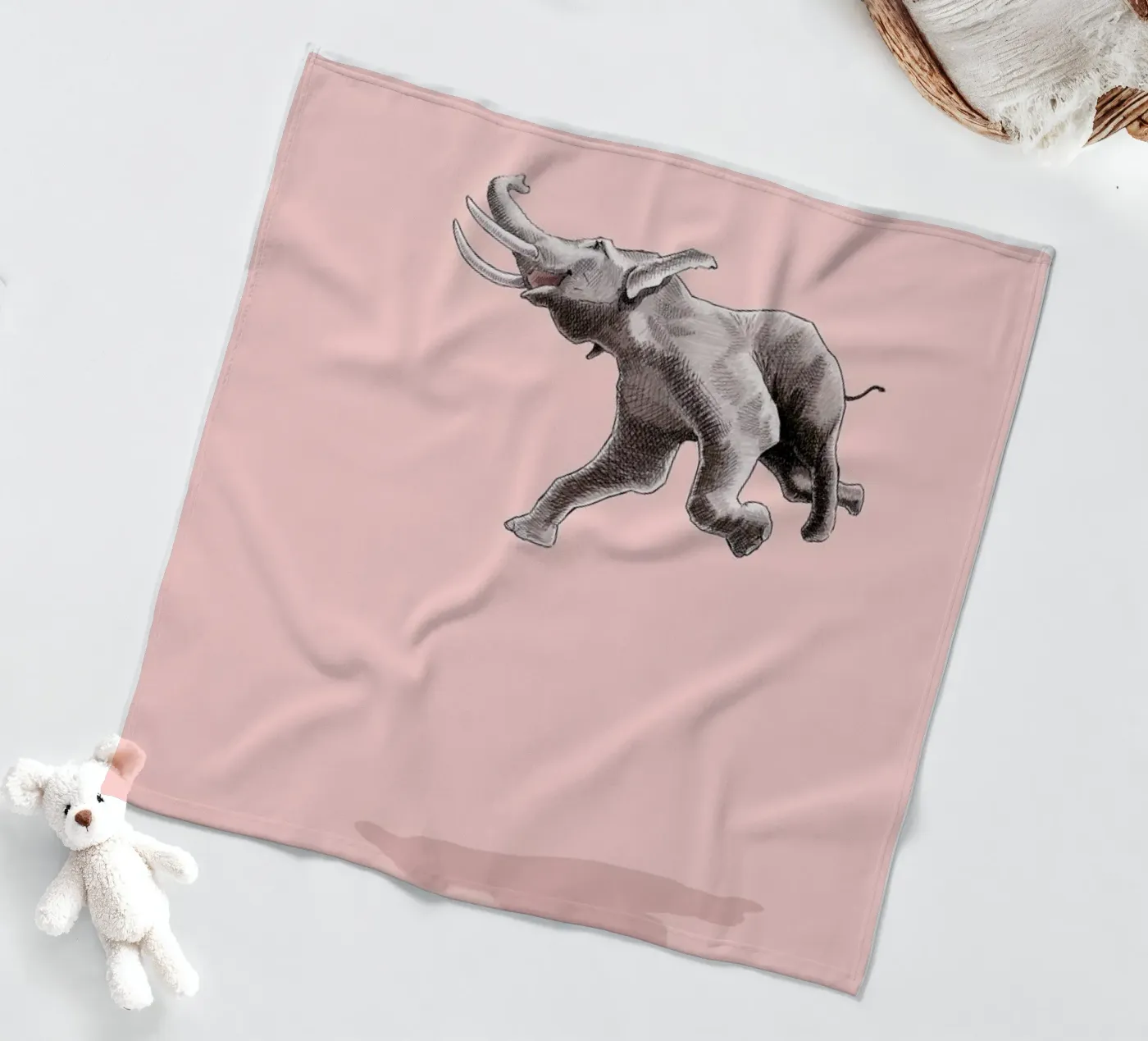 Float Like a Bird fleece blanket by Jason Ratliff