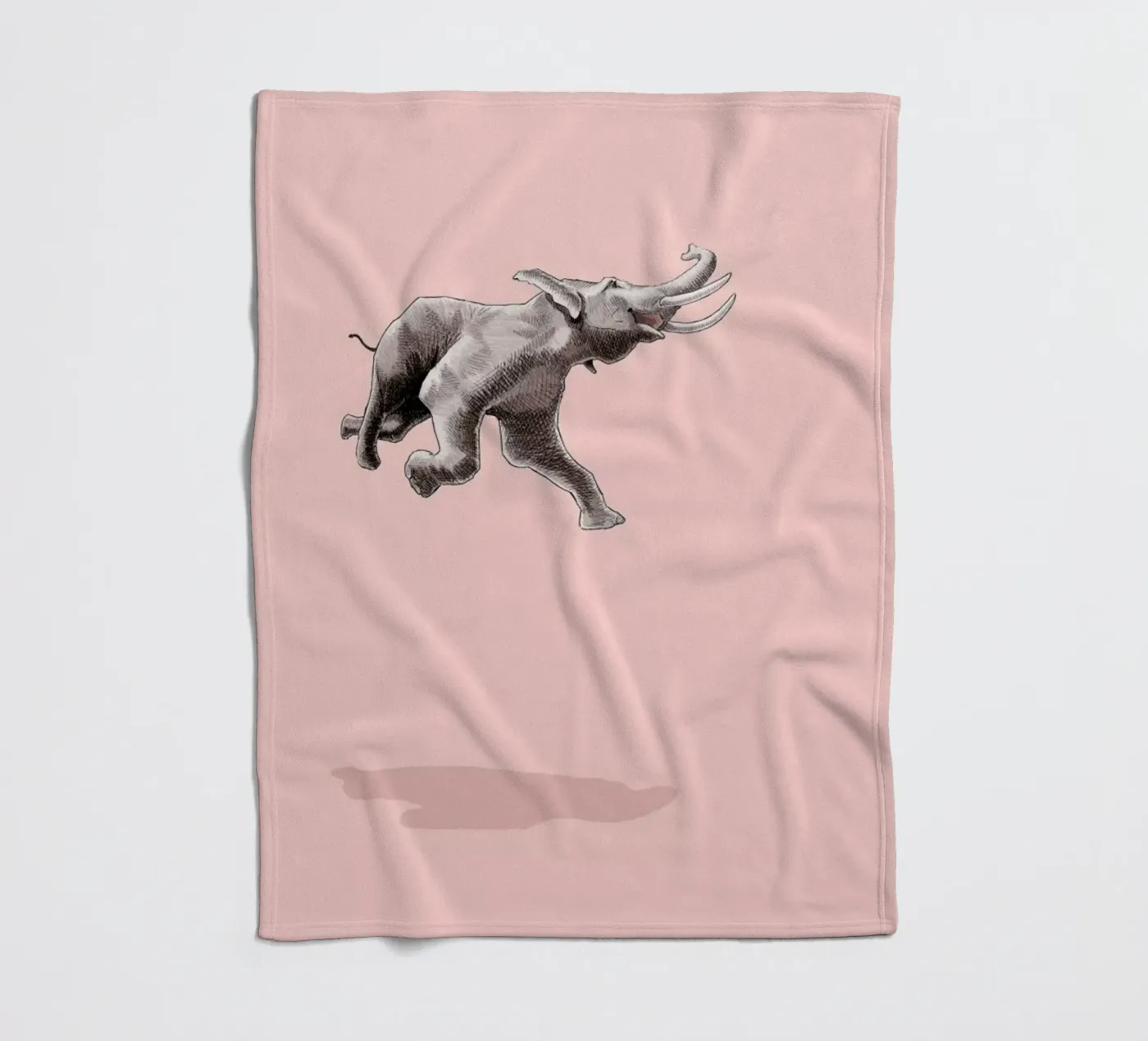 Float Like a Bird fleece blanket by Jason Ratliff