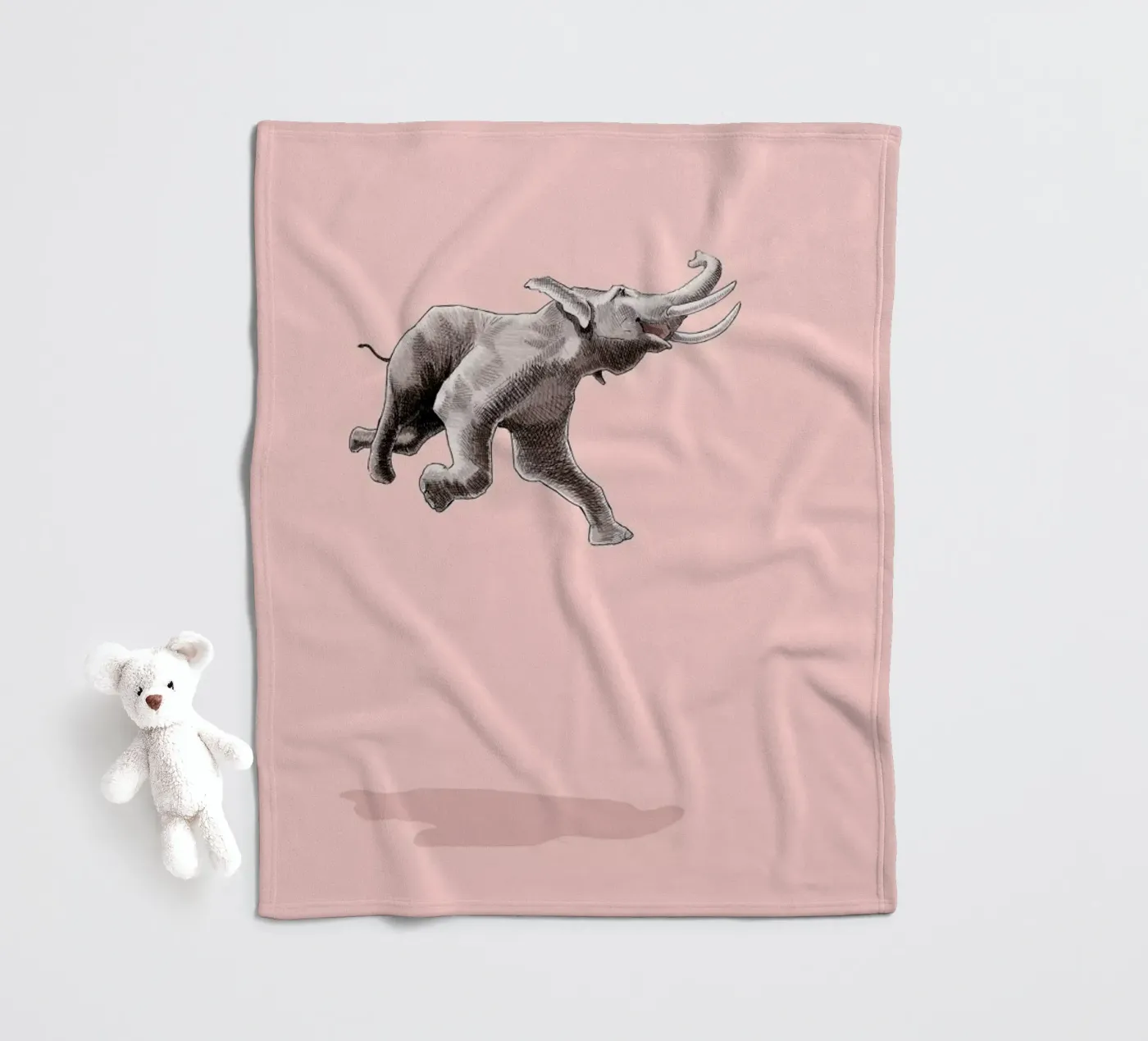 Float Like a Bird fleece blanket by Jason Ratliff