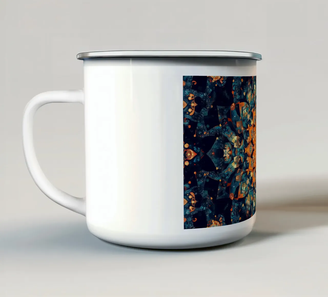Art Nouveau - Delicati ornamenti di raffinatezza tazza in smalto da Artful Bloom