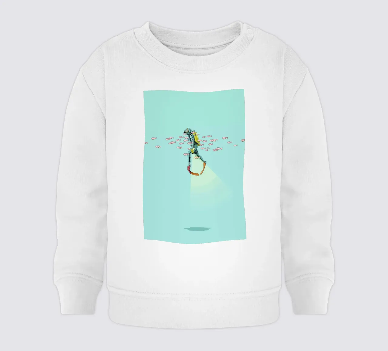 Float Under the Sea felpa neonato da Jason Ratliff