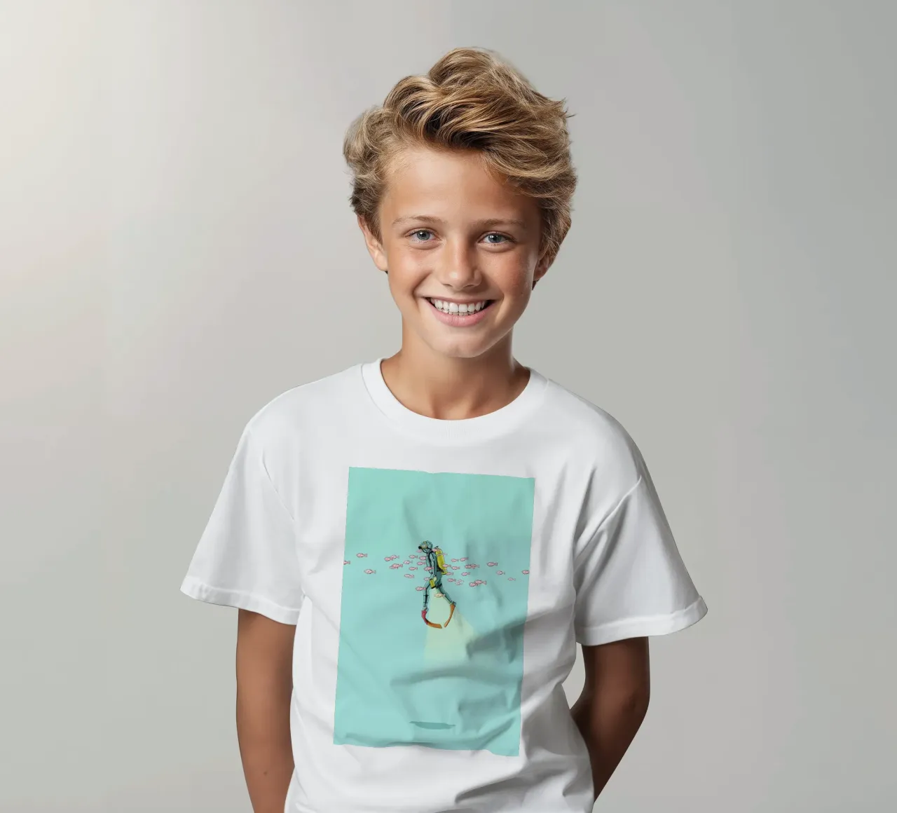 Float Under the Sea t-shirt bambini da Jason Ratliff