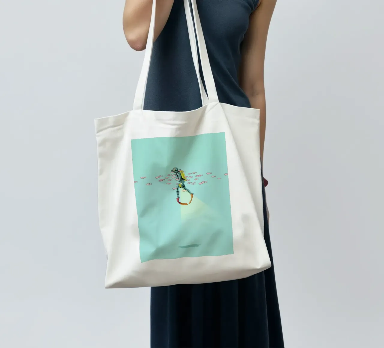 Float Under the Sea borsa in juta da Jason Ratliff