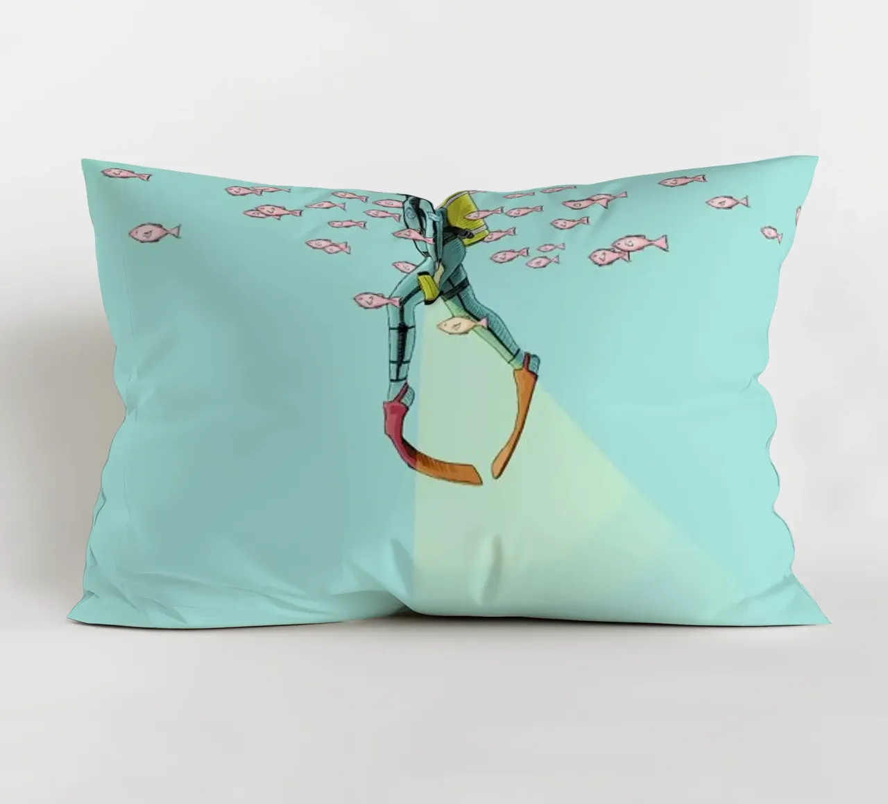 Float Under the Sea cuscino da Jason Ratliff