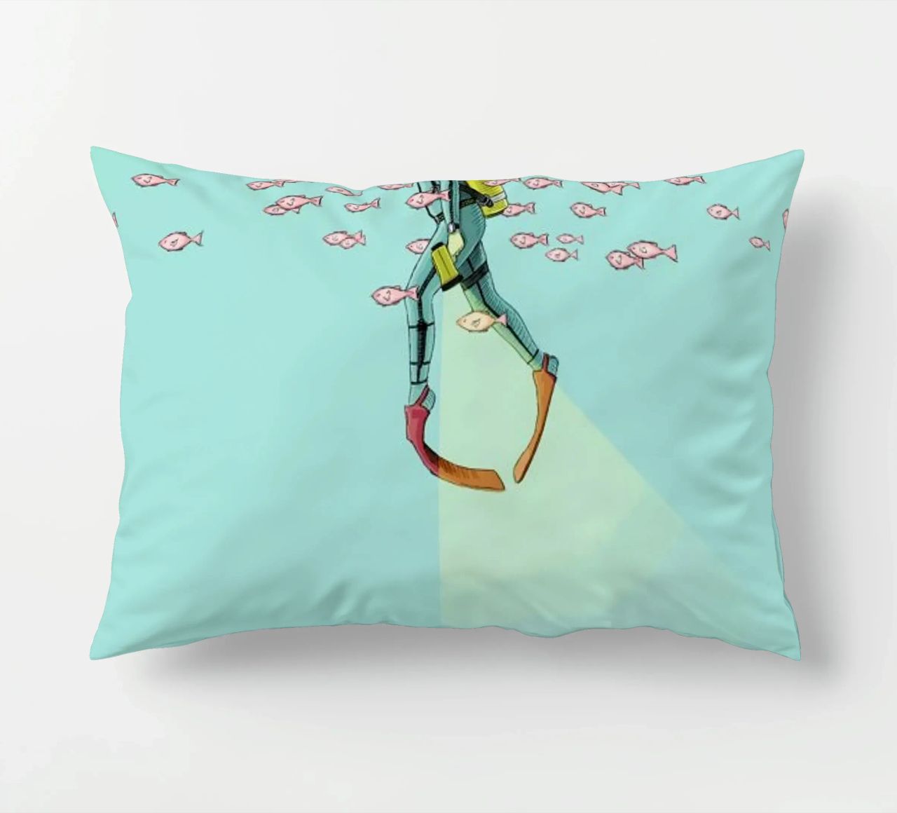 Float Under the Sea cuscino da Jason Ratliff