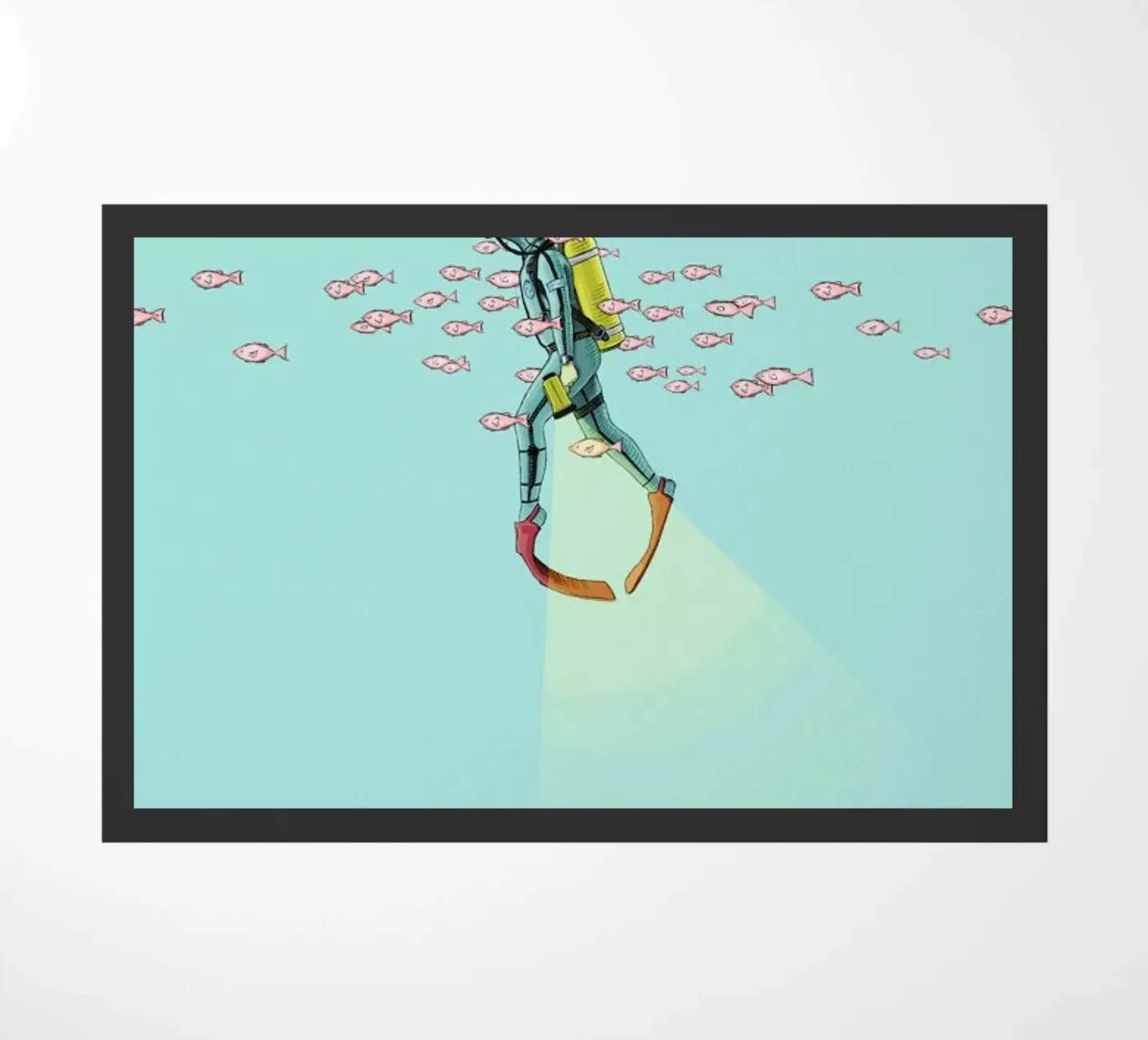 Float Under the Sea deurmat van Jason Ratliff