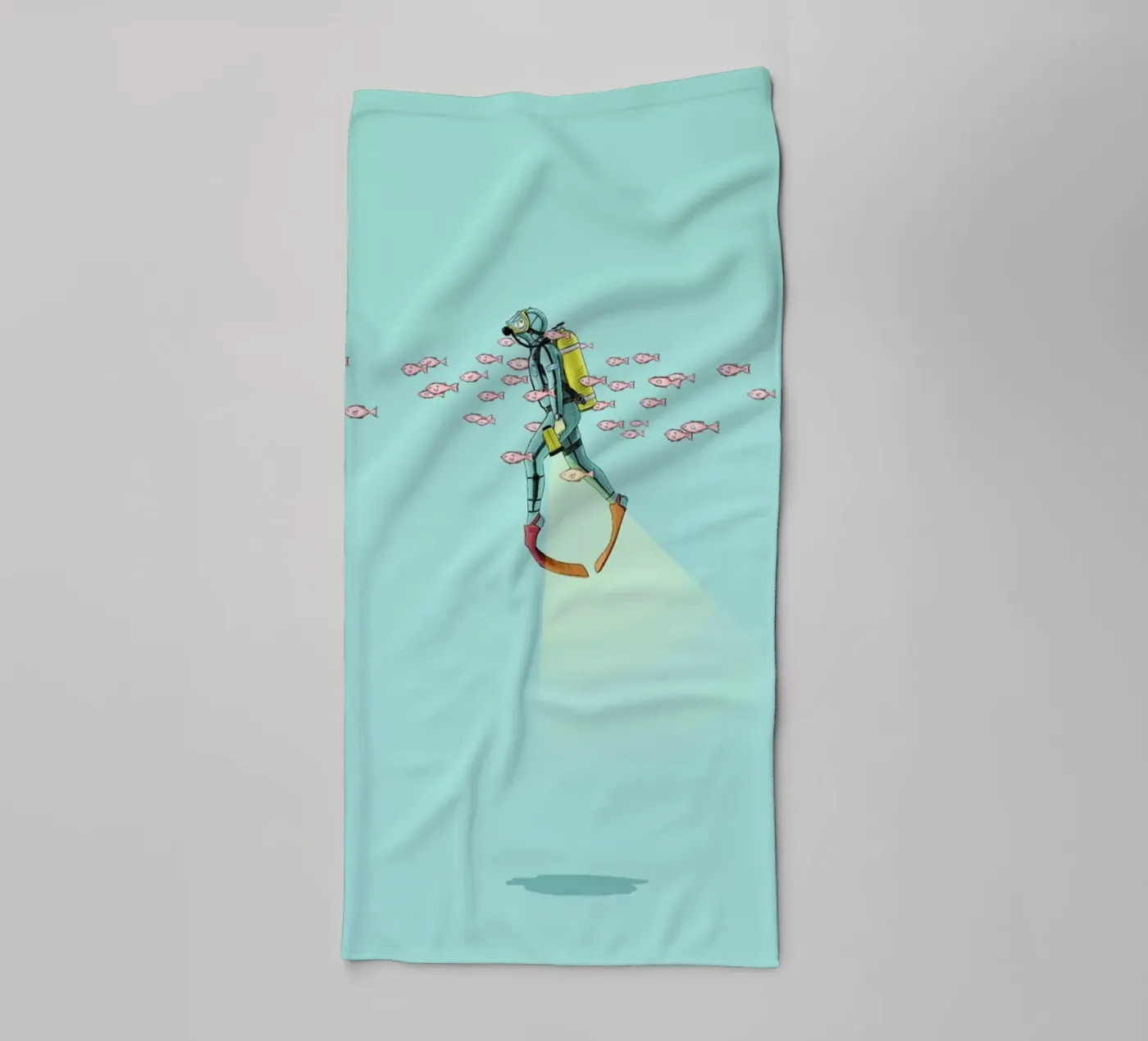 Float Under the Sea badhanddoek van Jason Ratliff