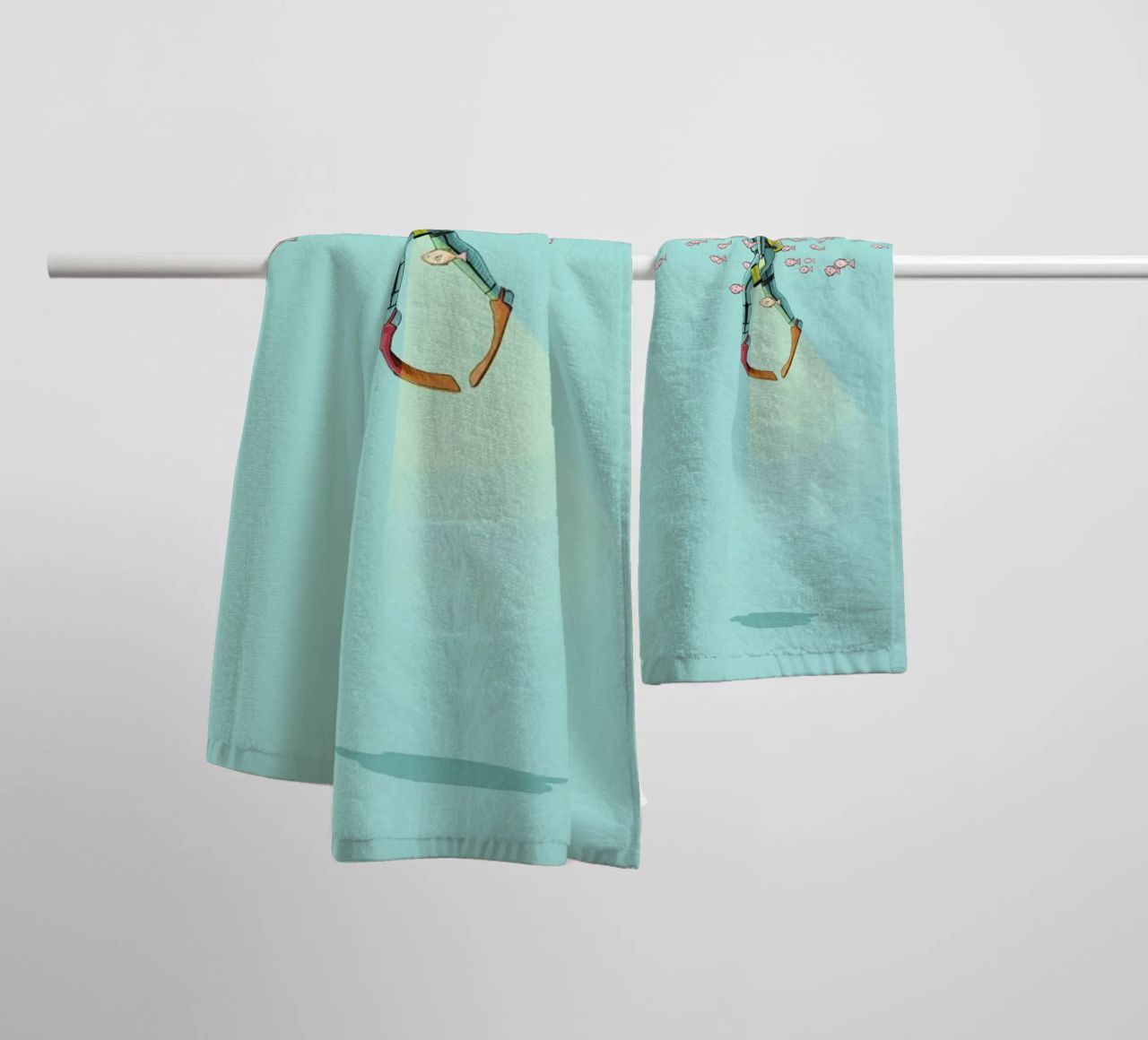 Float Under the Sea asciugamano da bagno da Jason Ratliff
