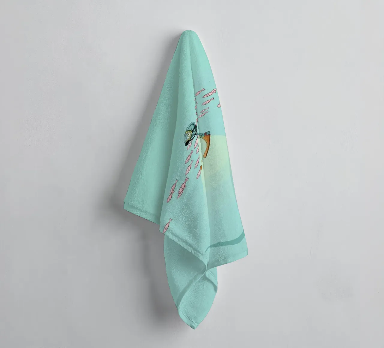 Float Under the Sea toalla de baño de Jason Ratliff