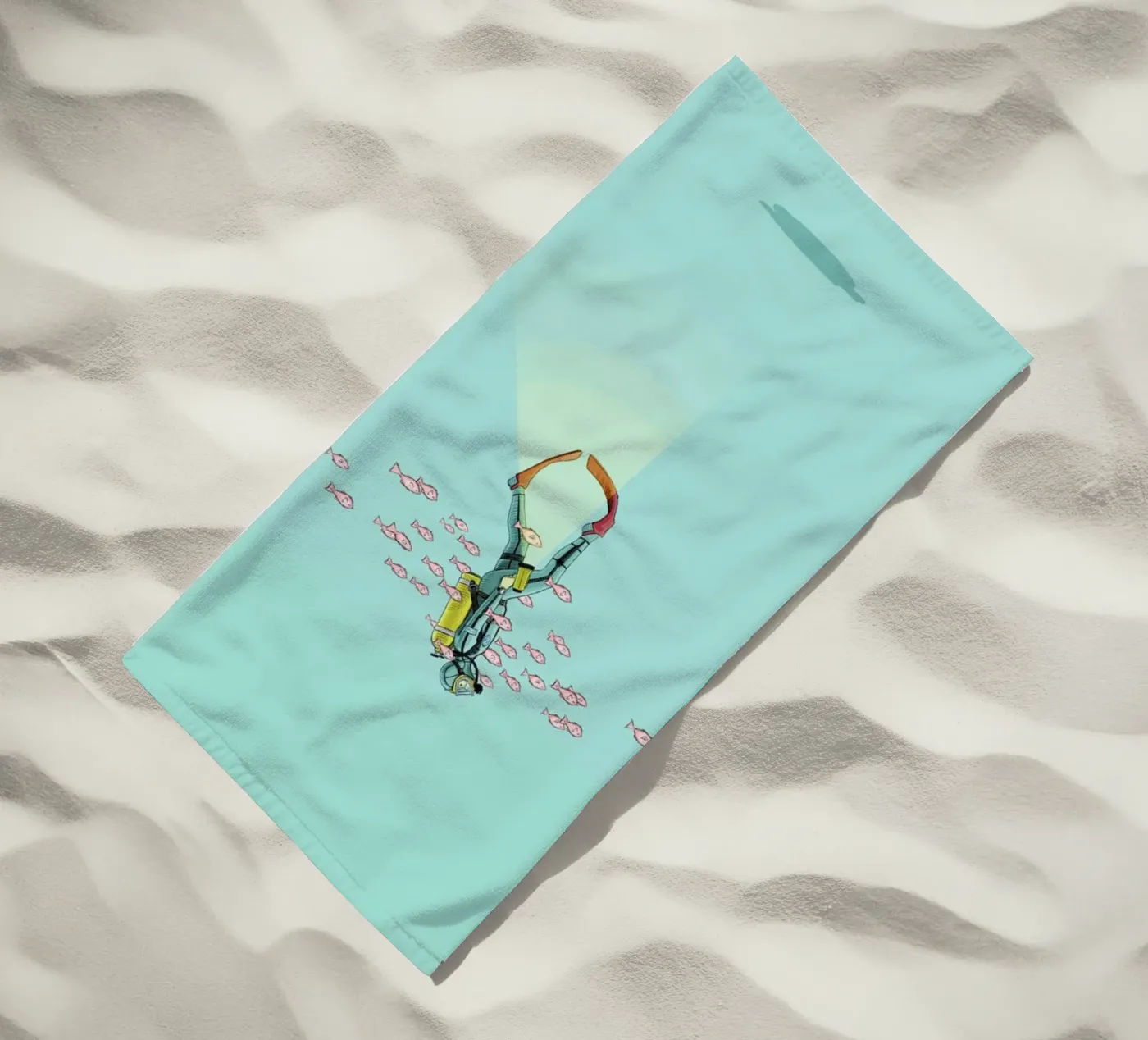 Float Under the Sea beach towel by Jason Ratliff
