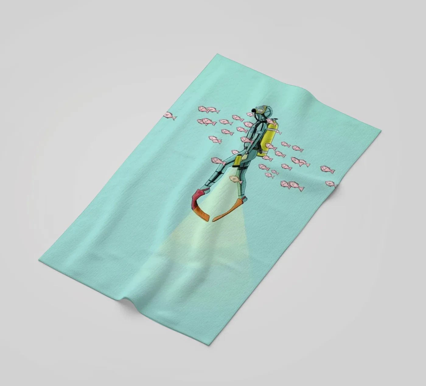 Float Under the Sea beach towel by Jason Ratliff