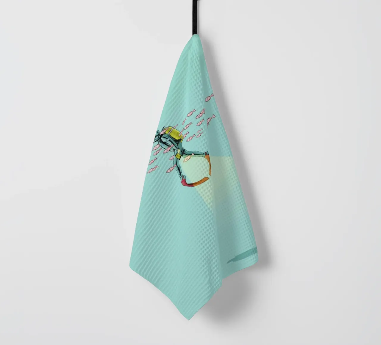 Float Under the Sea paño de cocina de Jason Ratliff
