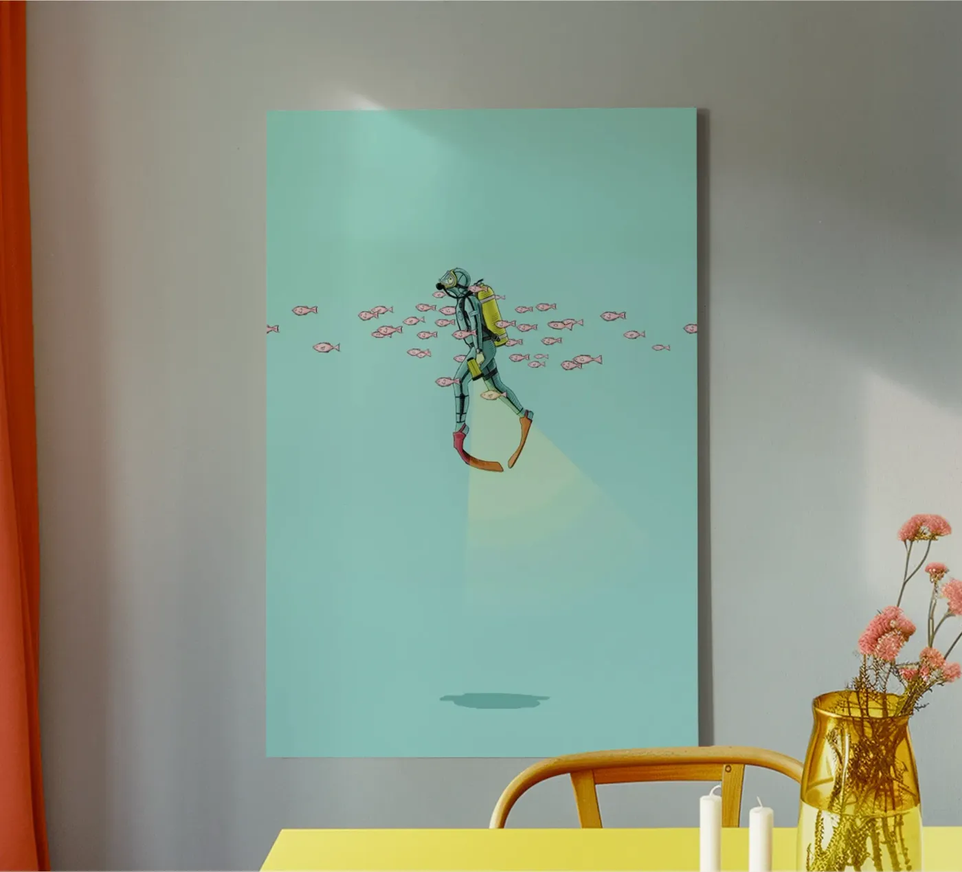 Float Under the Sea canvas van Jason Ratliff