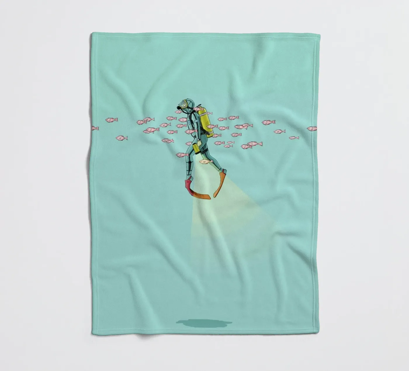 Float Under the Sea fleecedeken van Jason Ratliff