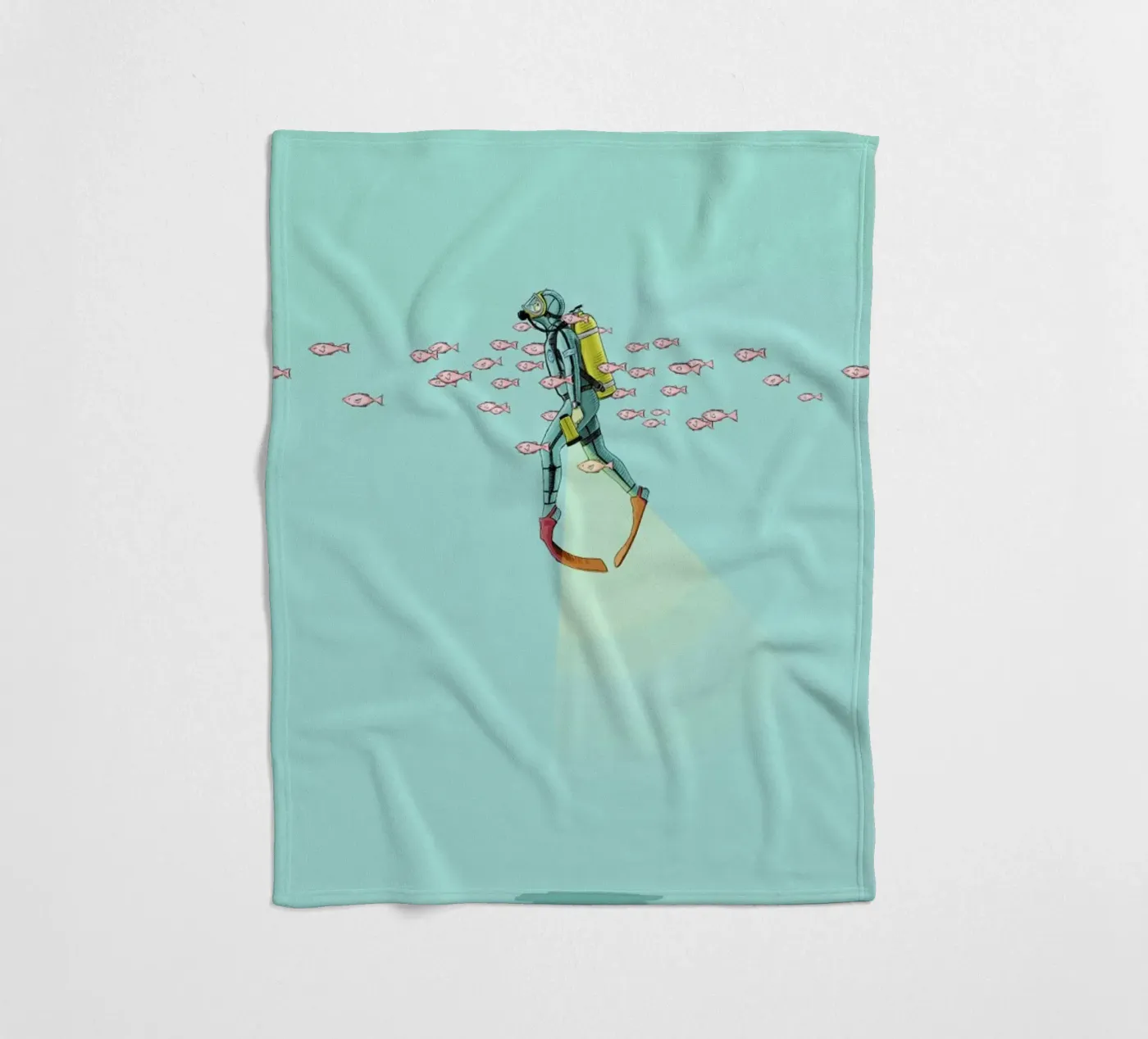 Float Under the Sea fleecedeken van Jason Ratliff