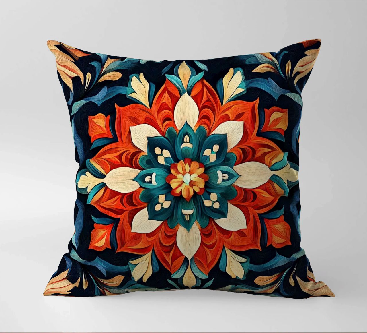 Art Nouveau - The magic of the nouveau pile decorative cushion by Artful Bloom