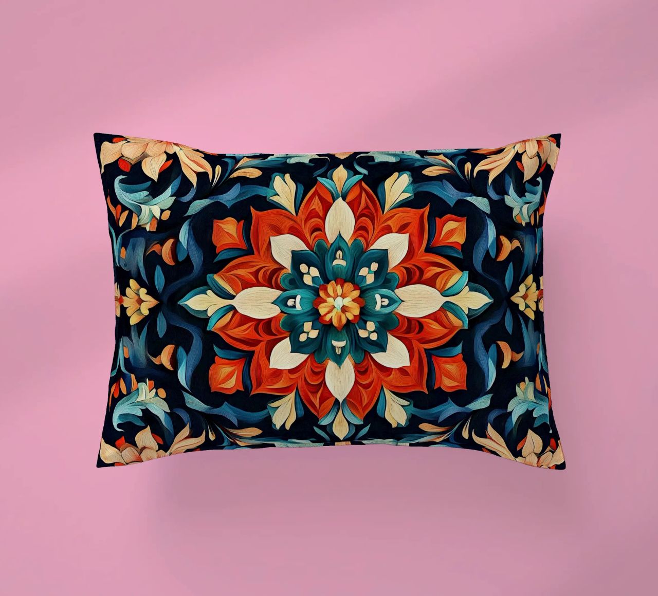 Art Nouveau - The magic of the nouveau pile decorative cushion by Artful Bloom