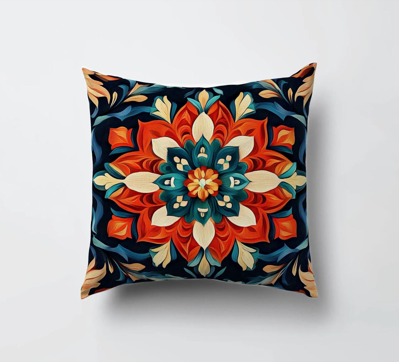 Art Nouveau - The magic of the nouveau pile decorative cushion by Artful Bloom