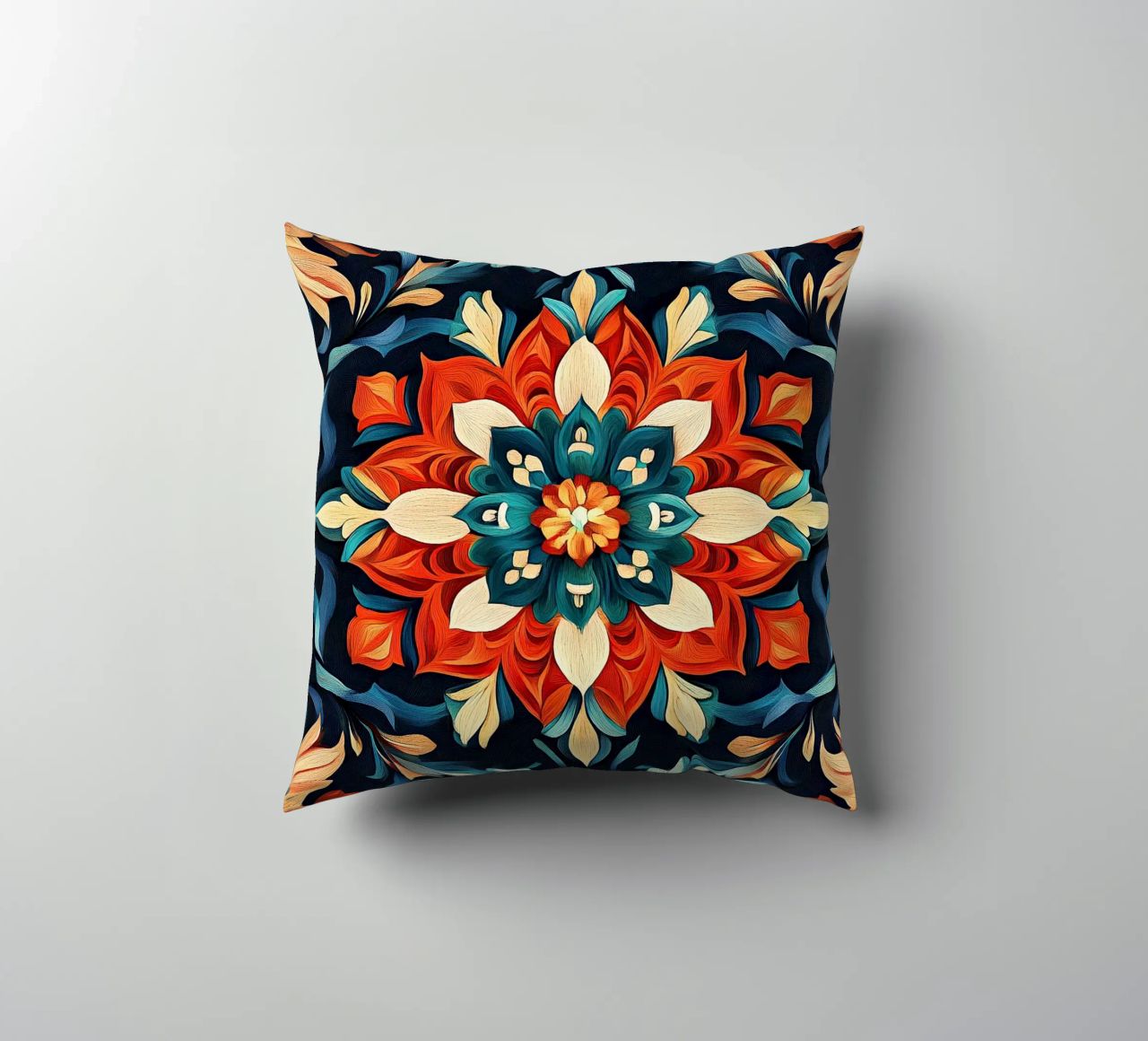 Art Nouveau - The magic of the nouveau pile decorative cushion by Artful Bloom