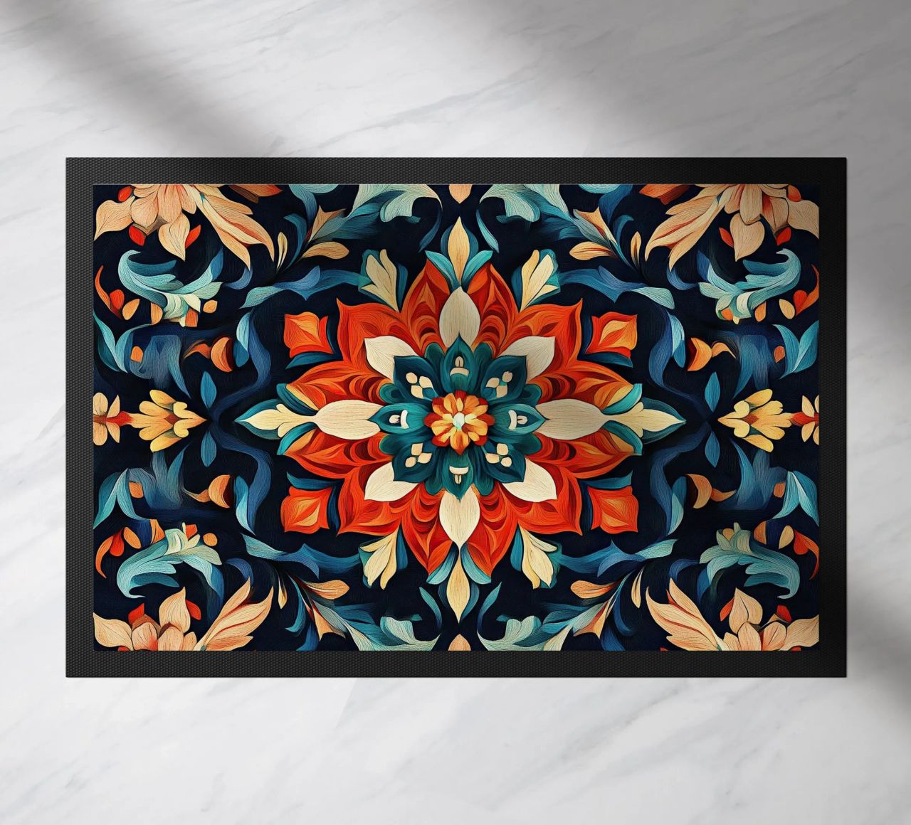 Art Nouveau - The magic of the nouveau pile doormat by Artful Bloom