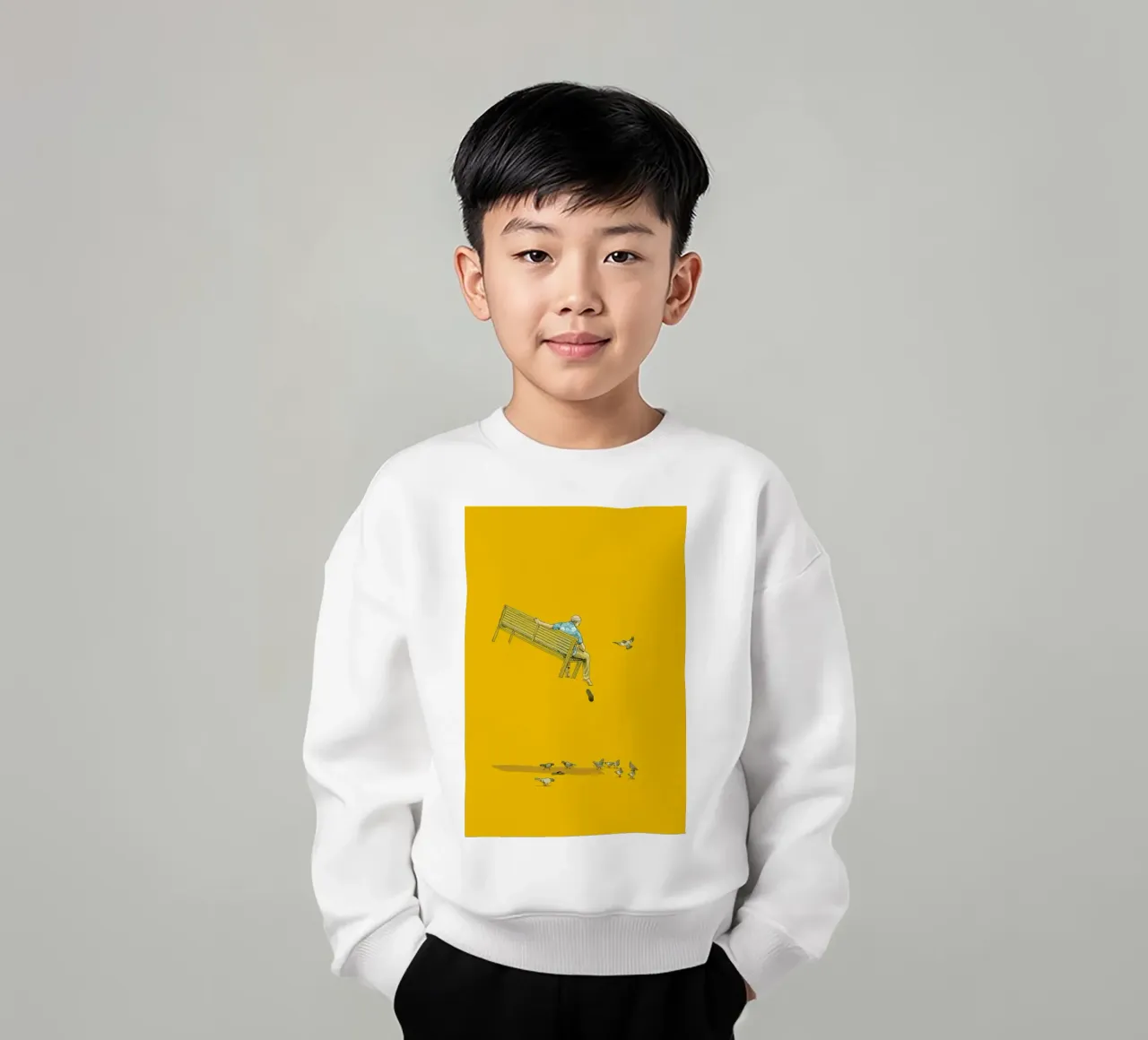 Float With the Pigeons sudadera para niño de Jason Ratliff