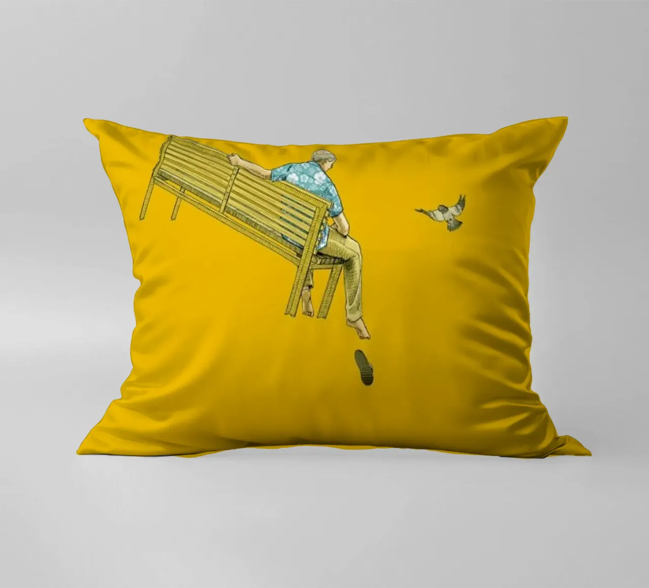 Float With the Pigeons cuscino da Jason Ratliff