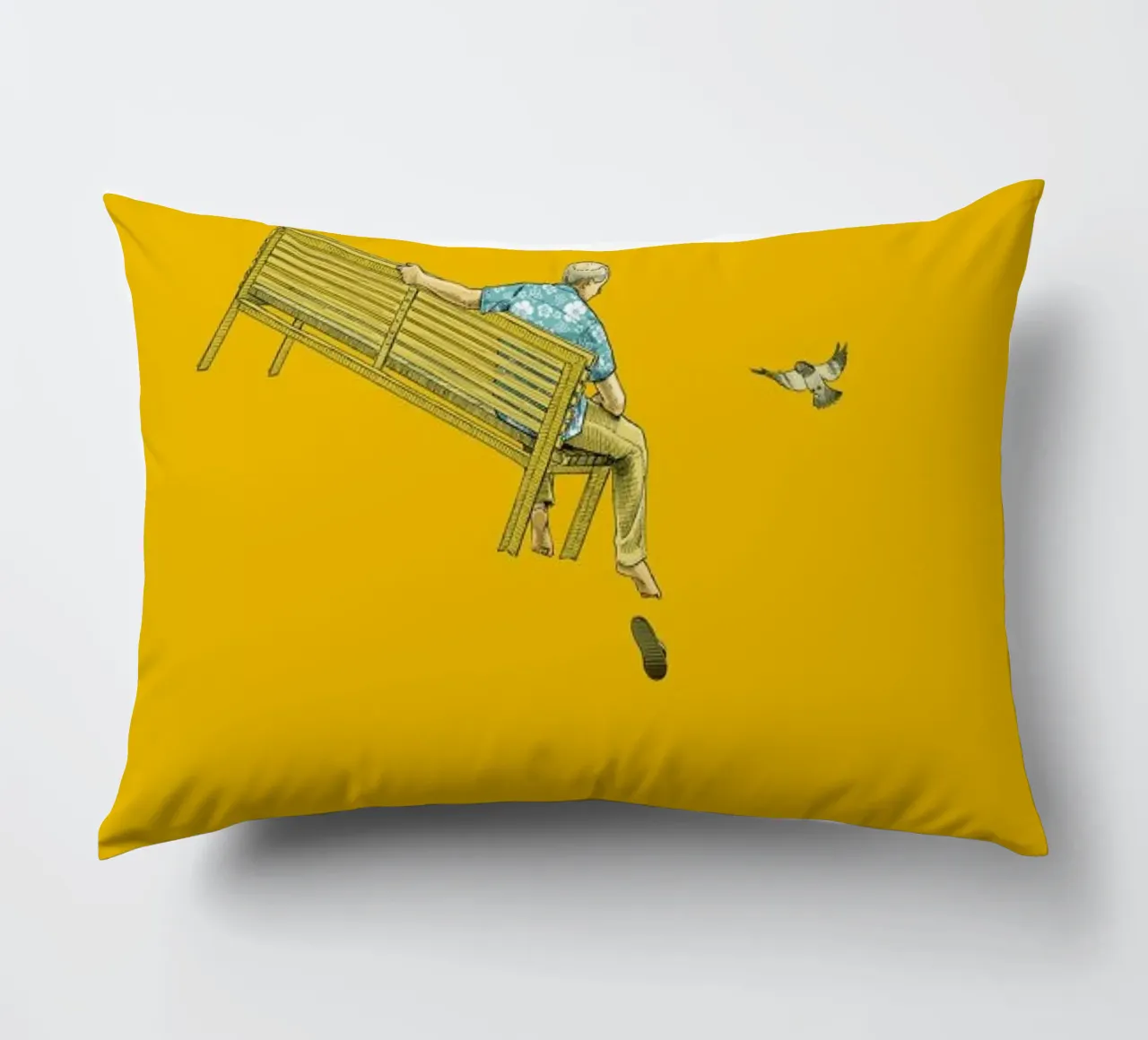 Float With the Pigeons cuscino da Jason Ratliff