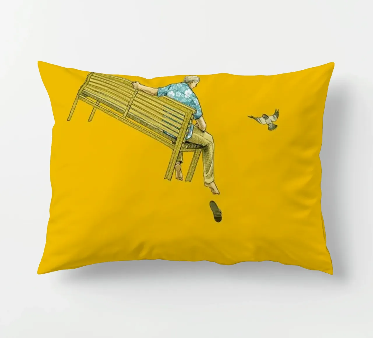 Float With the Pigeons cuscino da Jason Ratliff