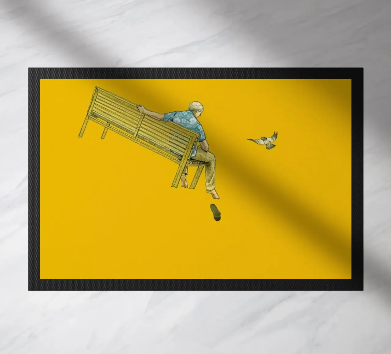 Float With the Pigeons Fußmatte von Jason Ratliff